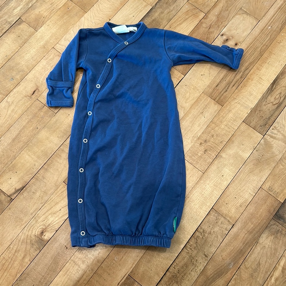 Parade long blue sleeper gown 3-6 months